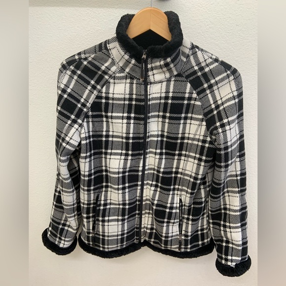 Plaid Faux Fur Jacket - Picture 3 of 4